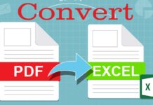 Convert PDF To Excel