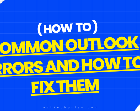 Common Outlook Errors and How to Fix Them
